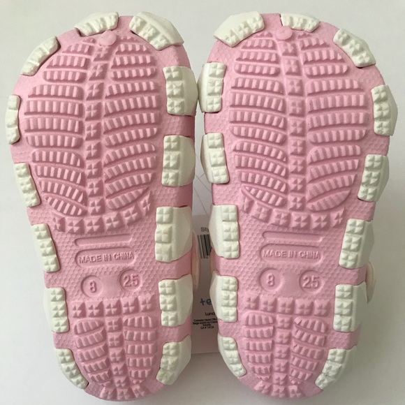 ❌SOLD❌🆕 NWT Toddler Pink/White Clogs - Girls 8 - Picture 7 of 8